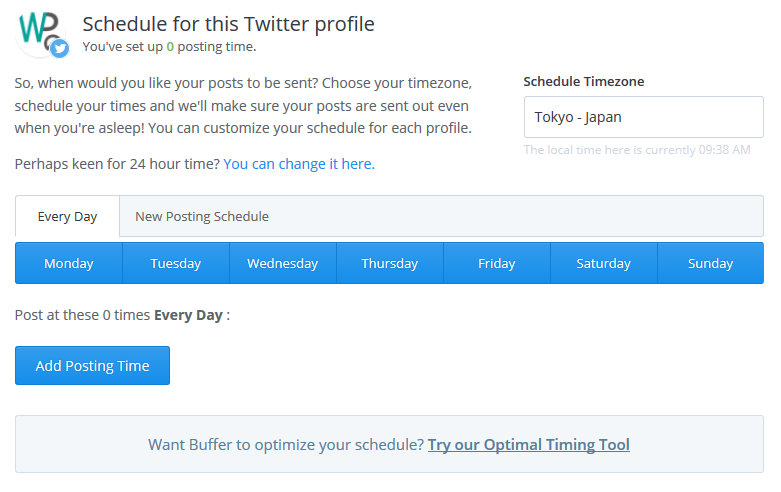 Try our Optimal Timing Tool